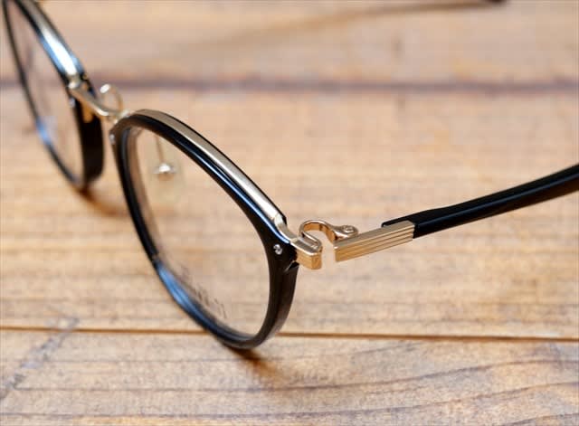 1894超美品　フォーナインズ　6503　眼鏡　メガネ　度強　鼈甲柄　特殊ヒンジ
